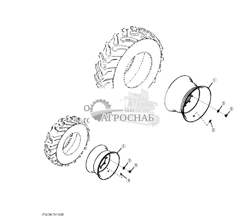 Обод, 500 X 70R24 дюйма и 340 X 80R18 дюймов, Michelin, MFWD - ST717665 3.jpg